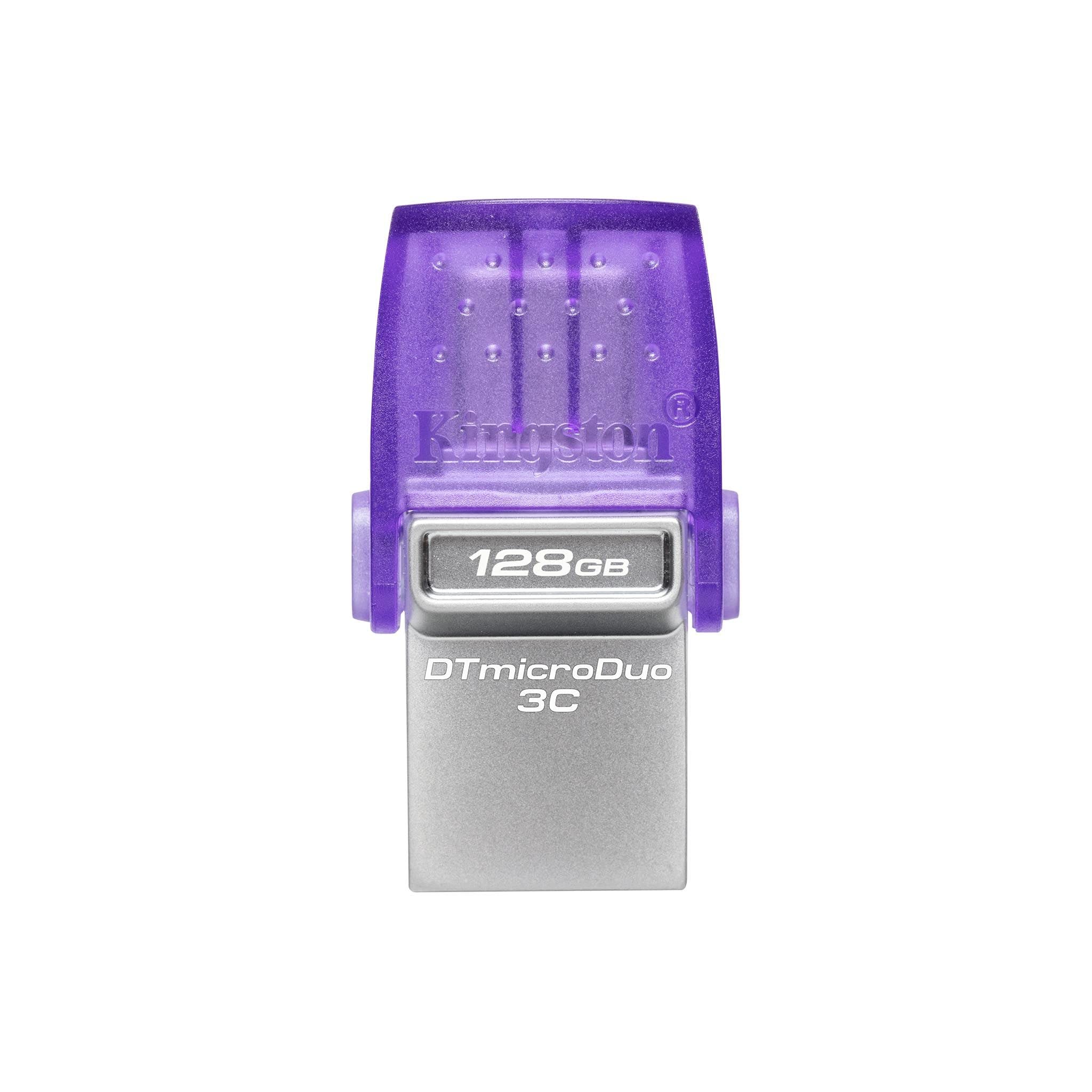 Unidad Flash Kingston Datatraveler Microduo 3c De 128 Gb Con Usb-c Y Usb-a - Venta Internacional.
