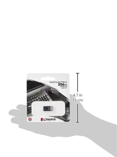 Foto 4 pulgar | Unidad Flash Usb Kingston Datatraveler Micro 256 Gb Plateada - Venta Internacional.