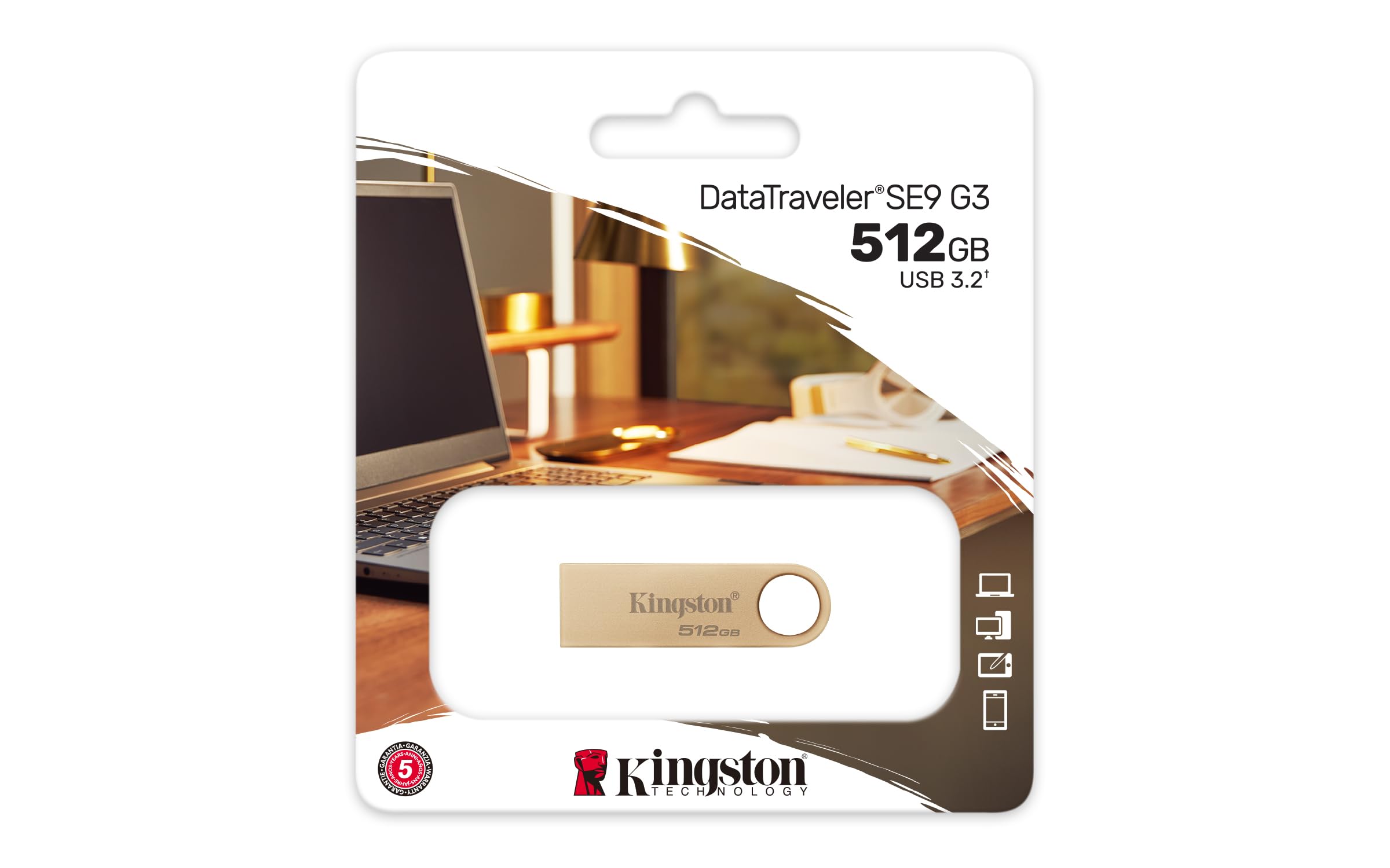 Foto 4 pulgar | Unidad Flash Usb Kingston Datatraveler Se9 512 Gb Usb 3.2 - Venta Internacional.