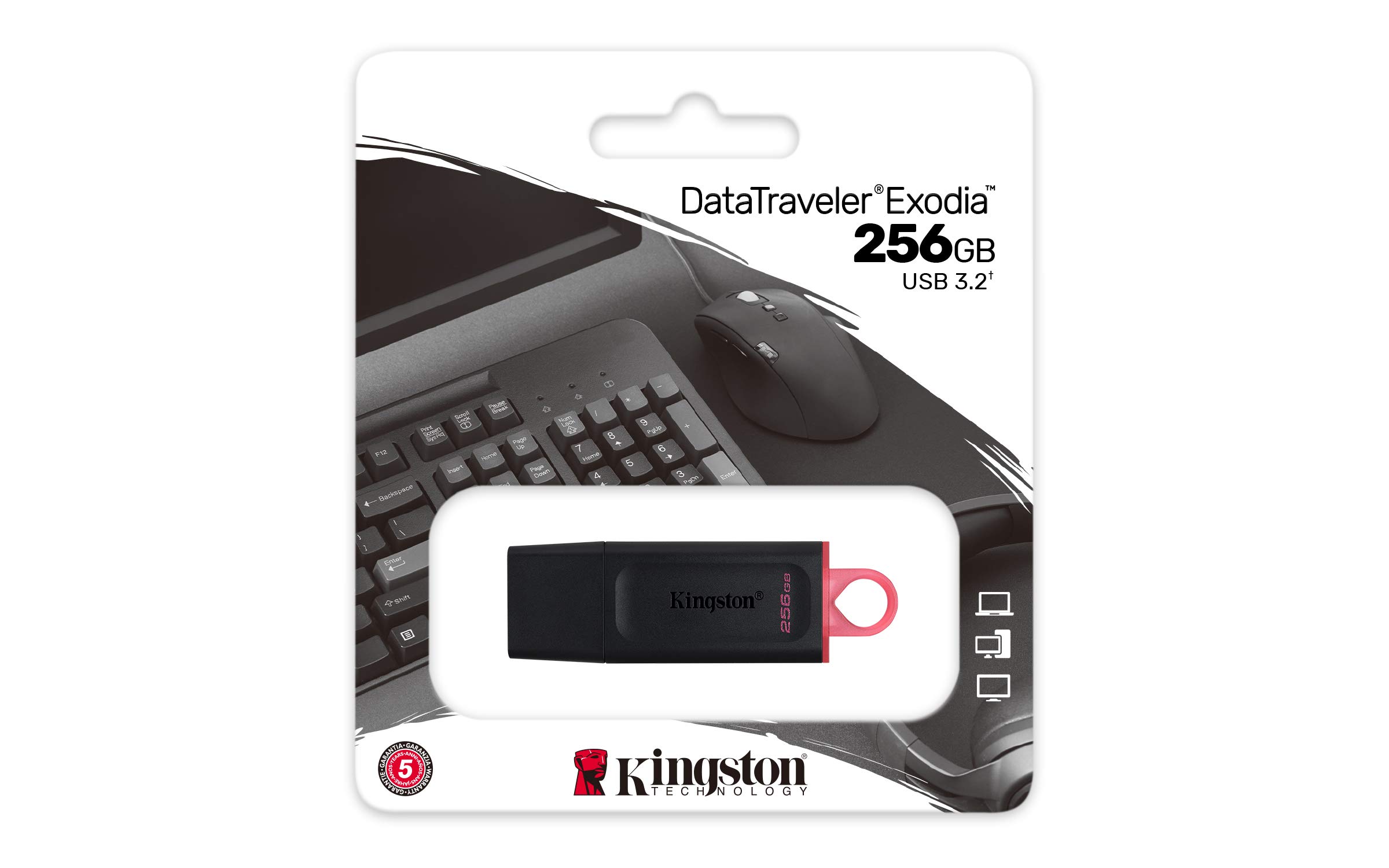 Foto 4 pulgar | Unidad Flash Usb Kingston Datatraveler Exodia 256 Gb Usb 3.2 - Venta Internacional.