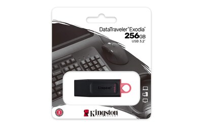 Foto 3 | Unidad Flash Usb Kingston Datatraveler Exodia 256 Gb Usb 3.2 - Venta Internacional.