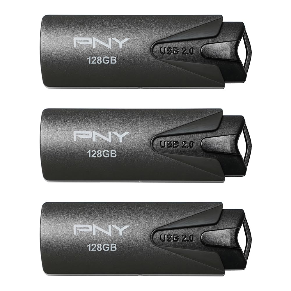 Foto 2 pulgar | Unidad Flash Usb Pny Attaché 128 Gb Usb 2.0, Paquete De 3 - Venta Internacional.