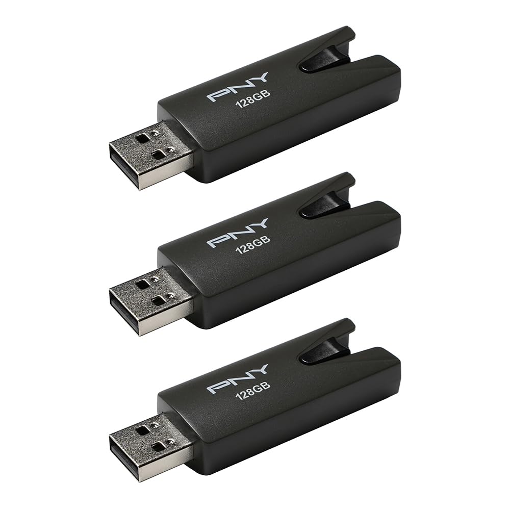 Foto 3 pulgar | Unidad Flash Usb Pny Attaché 128 Gb Usb 2.0, Paquete De 3 - Venta Internacional.