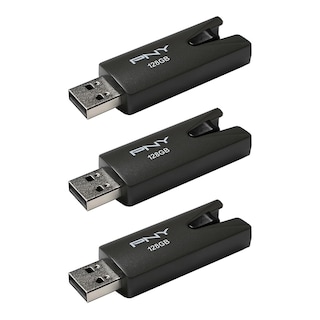 Foto 2 | Unidad Flash Usb Pny Attaché 128 Gb Usb 2.0, Paquete De 3 - Venta Internacional.