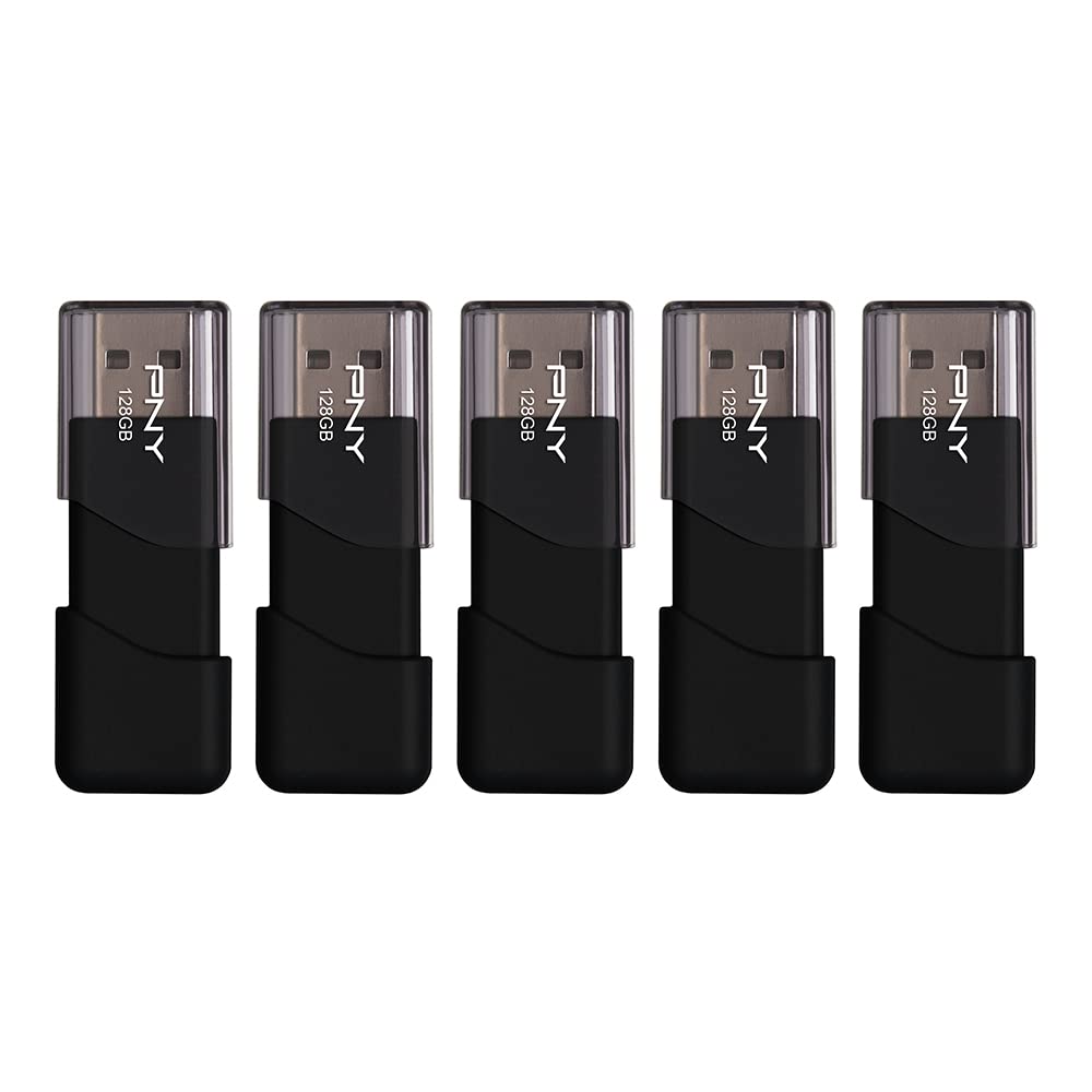 Unidad Flash Usb Pny Attaché 3 128 Gb Usb 2.0 Negra (x5) - Venta Internacional. $916
