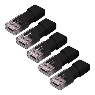 Foto 2 | Unidad Flash Usb Pny Attaché 3 128 Gb Usb 2.0 Negra (x5) - Venta Internacional.