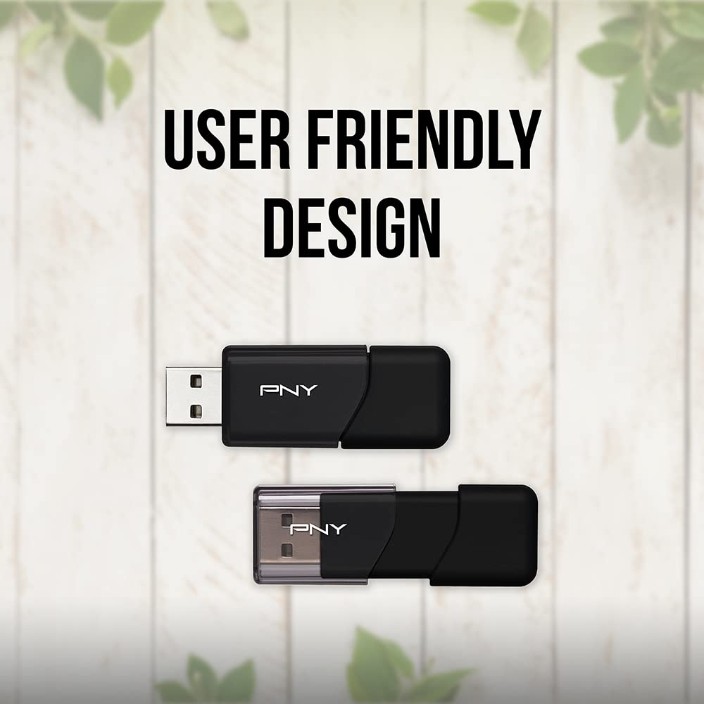 Foto 5 | Unidad Flash Usb Pny Attaché 3 128 Gb Usb 2.0 Negra (x5) - Venta Internacional.