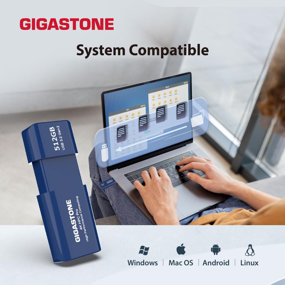 Foto 4 pulgar | Unidad De Estado Sólido Gigastone Z80 512gb Usb 3.2 Gen2 - Venta Internacional.