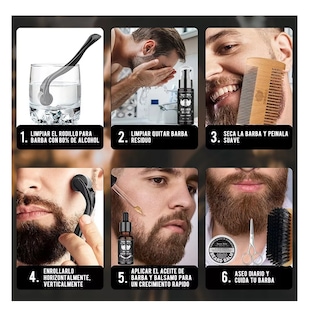 Foto 5 | Kit de Barba Belug 12 Piezas para Hombre