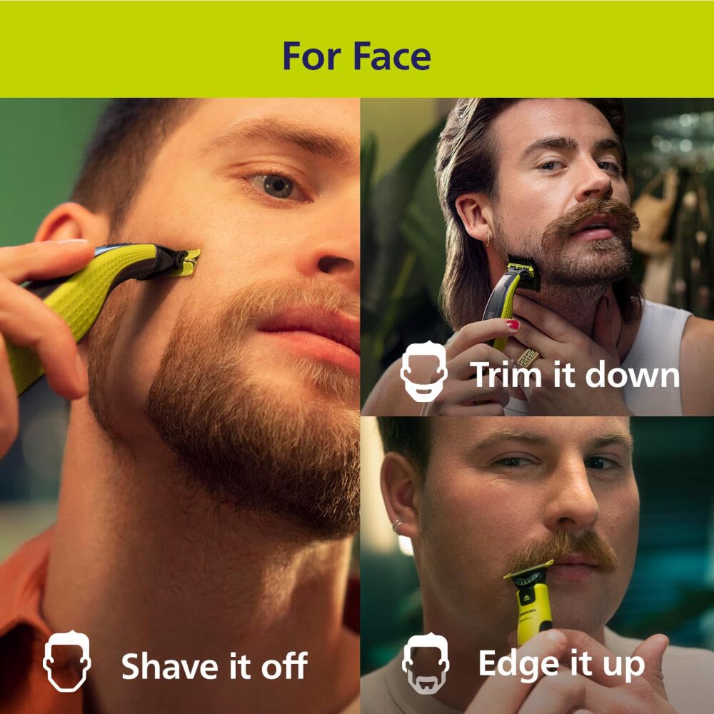 Foto 2 | Maquinilla de Afeitar y Recortadora de Barba Eléctrica Philips Norelco Oneblade 360 - Venta Internacional
