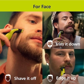 Foto 2 | Maquinilla de Afeitar y Recortadora de Barba Eléctrica Philips Norelco Oneblade 360 - Venta Internacional