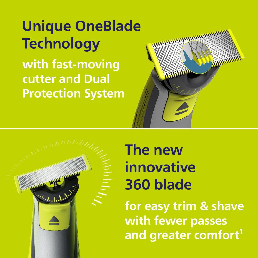 Foto 5 pulgar | Maquinilla de Afeitar y Recortadora de Barba Eléctrica Philips Norelco Oneblade 360 - Venta Internacional