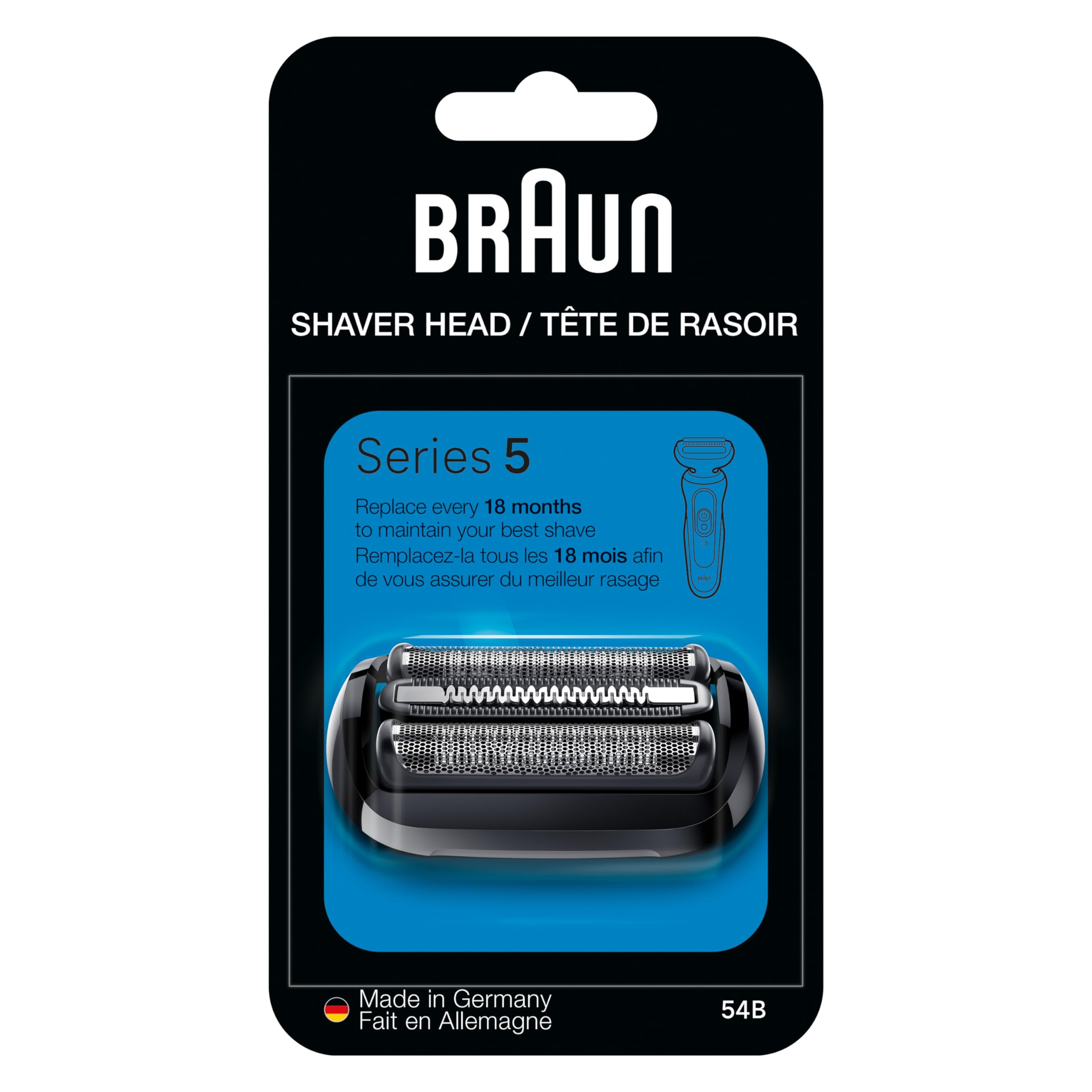 Foto 1 | Afeitadora Eléctrica Braun Series 5 54b Con Cabezal De Repuesto, Color Negro - Venta Internacional.