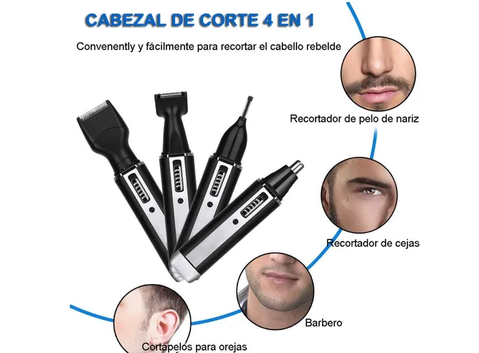 Foto 3 pulgar | Kit Xtellar 4 En 1 Para Cuidado Del Vello Nasal Y Cabello - Tecnología Premium, Portátil Y Multifuncional