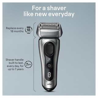 Foto 7 | Maquinilla De Afeitar Eléctrica Braun Series 8 8517s Para Hombre Húmedo Y Seco - Venta Internacional.