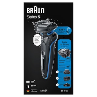 Foto 1 | Afeitadora Eléctrica Braun Series 5 5049cs Con Soporte De Carga Azul - Venta Internacional.