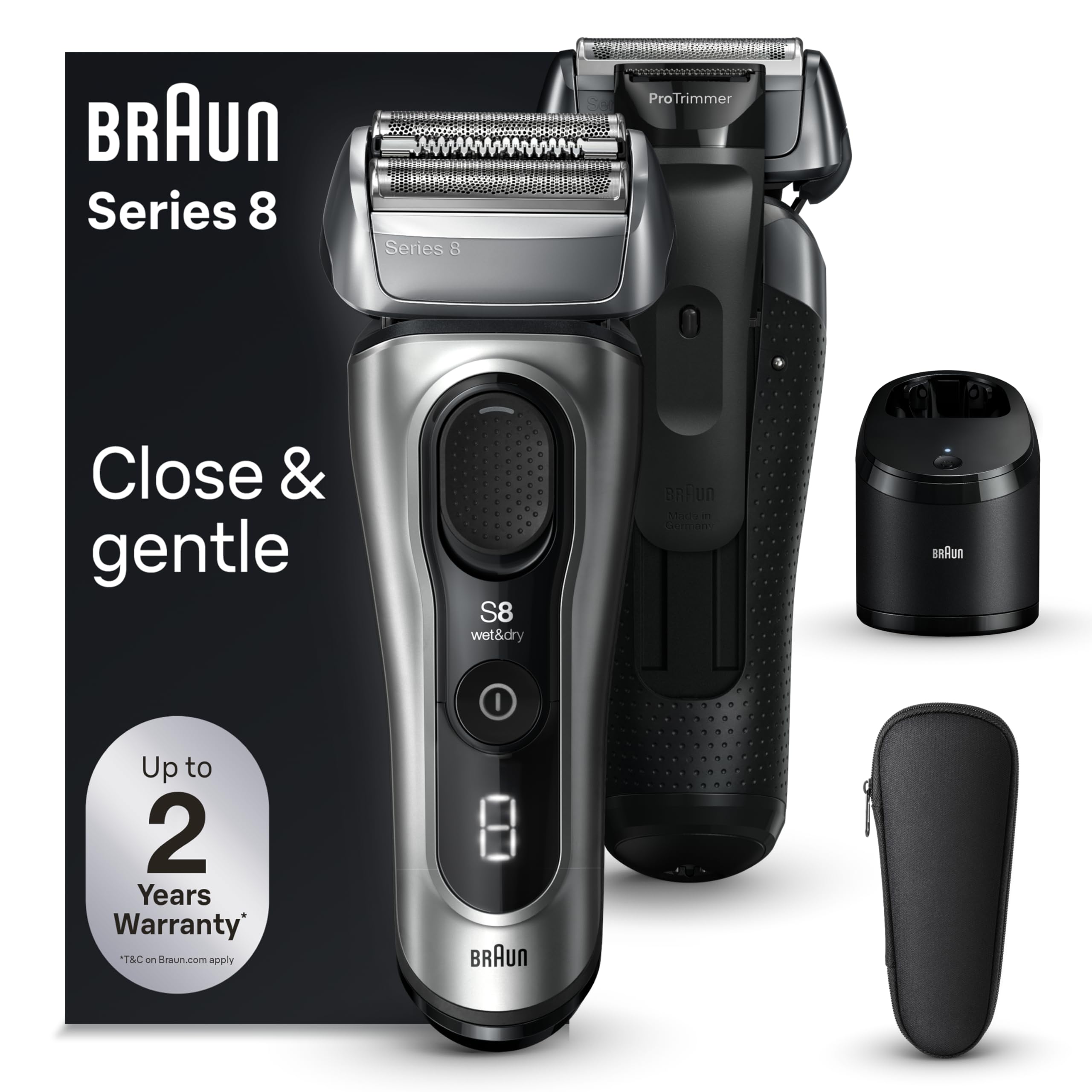 Foto 2 pulgar | Maquinilla De Afeitar Eléctrica Braun Series 8 8567 Cc Para Hombre Húmedo Y Seco - Venta Internacional.
