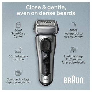 Foto 3 | Maquinilla De Afeitar Eléctrica Braun Series 8 8567 Cc Para Hombre Húmedo Y Seco - Venta Internacional.