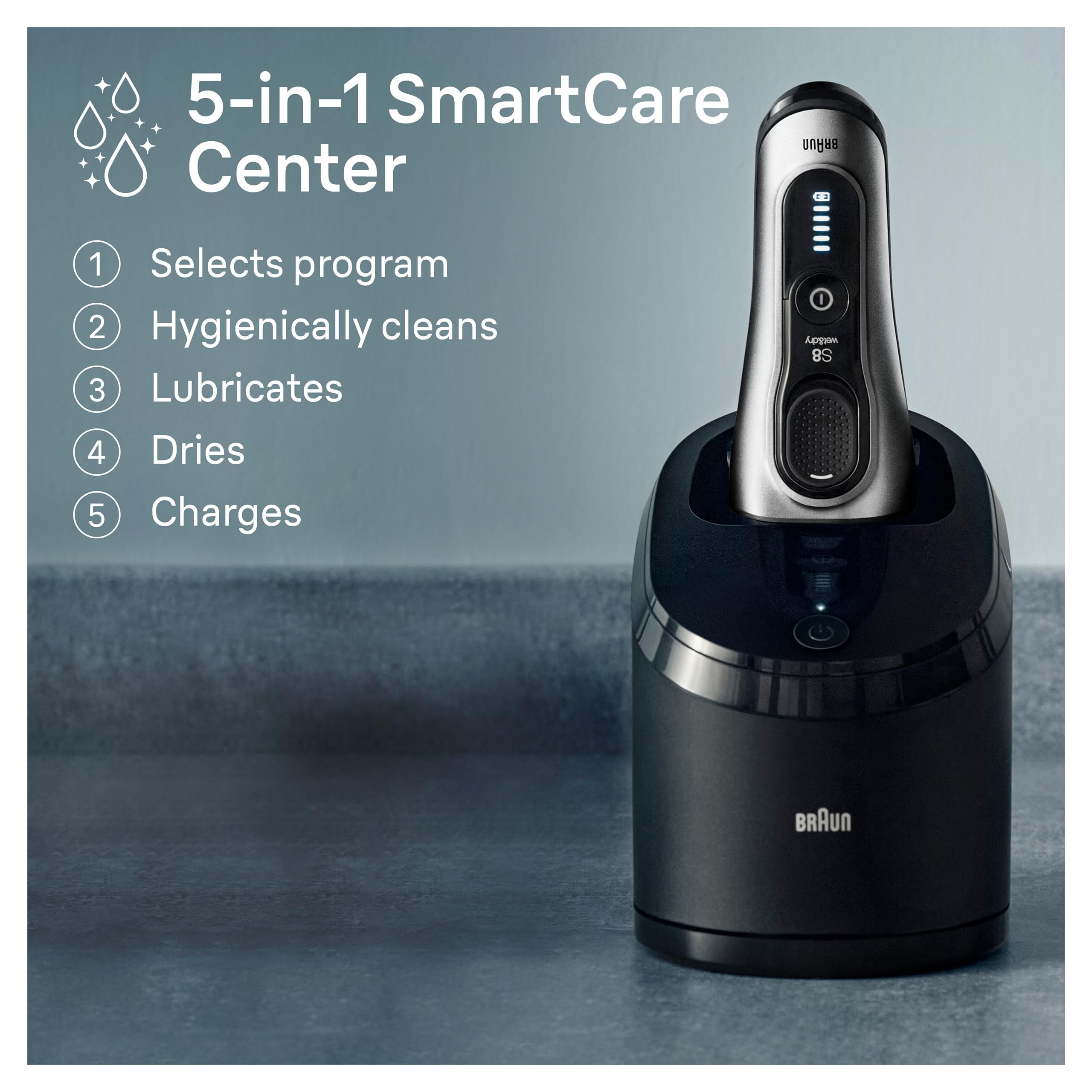 Foto 6 pulgar | Maquinilla De Afeitar Eléctrica Braun Series 8 8567 Cc Para Hombre Húmedo Y Seco - Venta Internacional.
