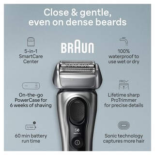 Foto 3 | Maquinilla De Afeitar Eléctrica Braun Series 8 8577 Cc Para Hombre Húmedo Y Seco - Venta Internacional.
