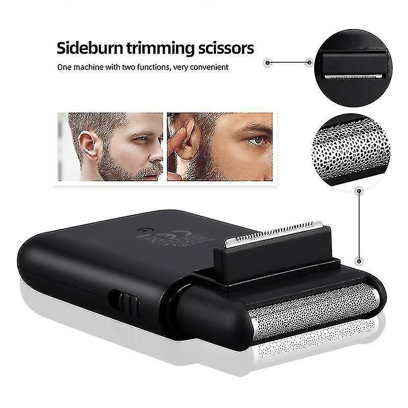 Foto 3 pulgar | Afeitadora Eléctrica Huoguo Usb Recargable Para Hombre Negra - Venta Internacional.