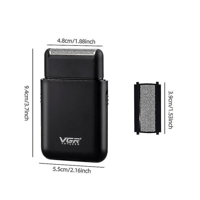 Foto 3 | Afeitadora Eléctrica Huoguo Usb Recargable Para Hombre Negra - Venta Internacional.