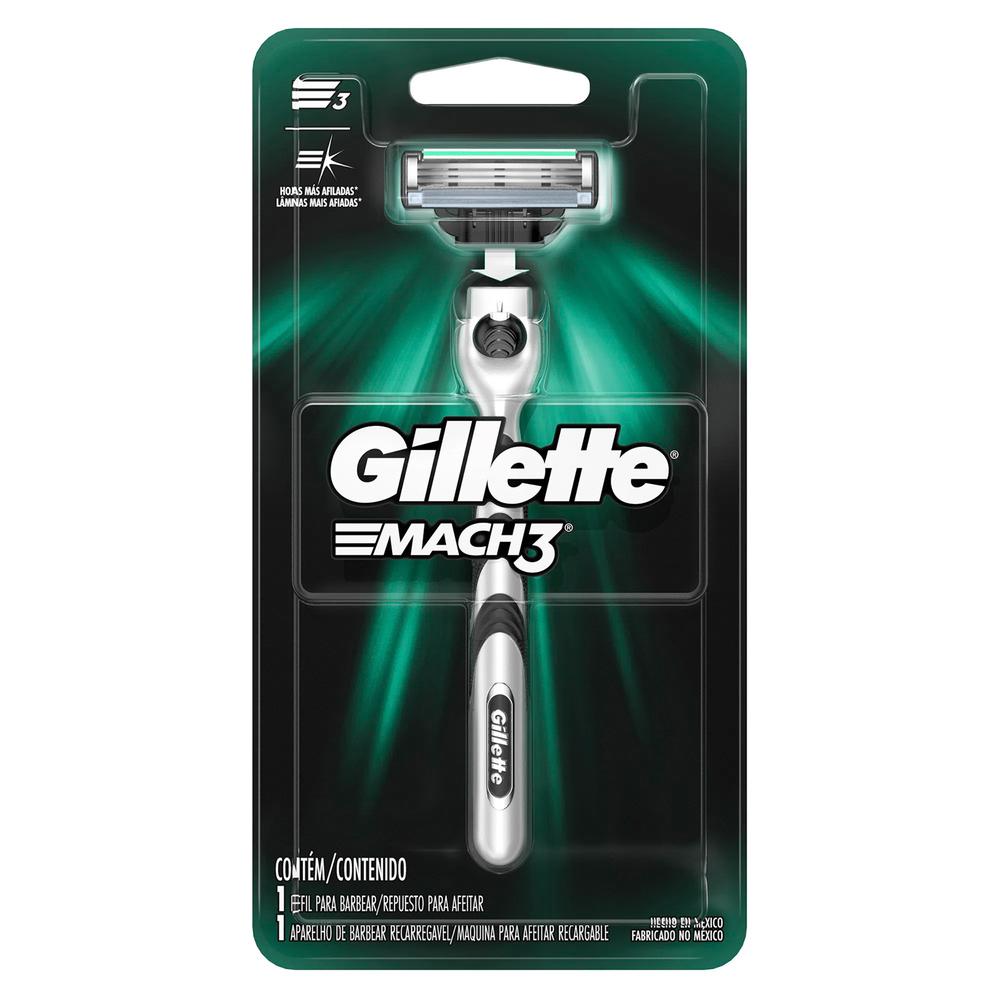 Foto 2 pulgar | Rastrillo Gillette Mach 3 Sensitive Multicolor 1 Pieza