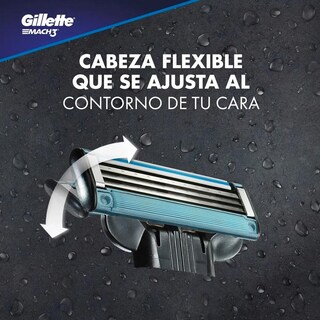 Foto 3 | Rastrillo Gillette Mach 3 Sensitive Multicolor 1 Pieza