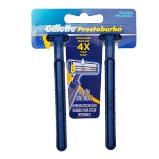 Foto 1 | Rastrillo Desechable Gillette Prestobarba 2 2 Piezas