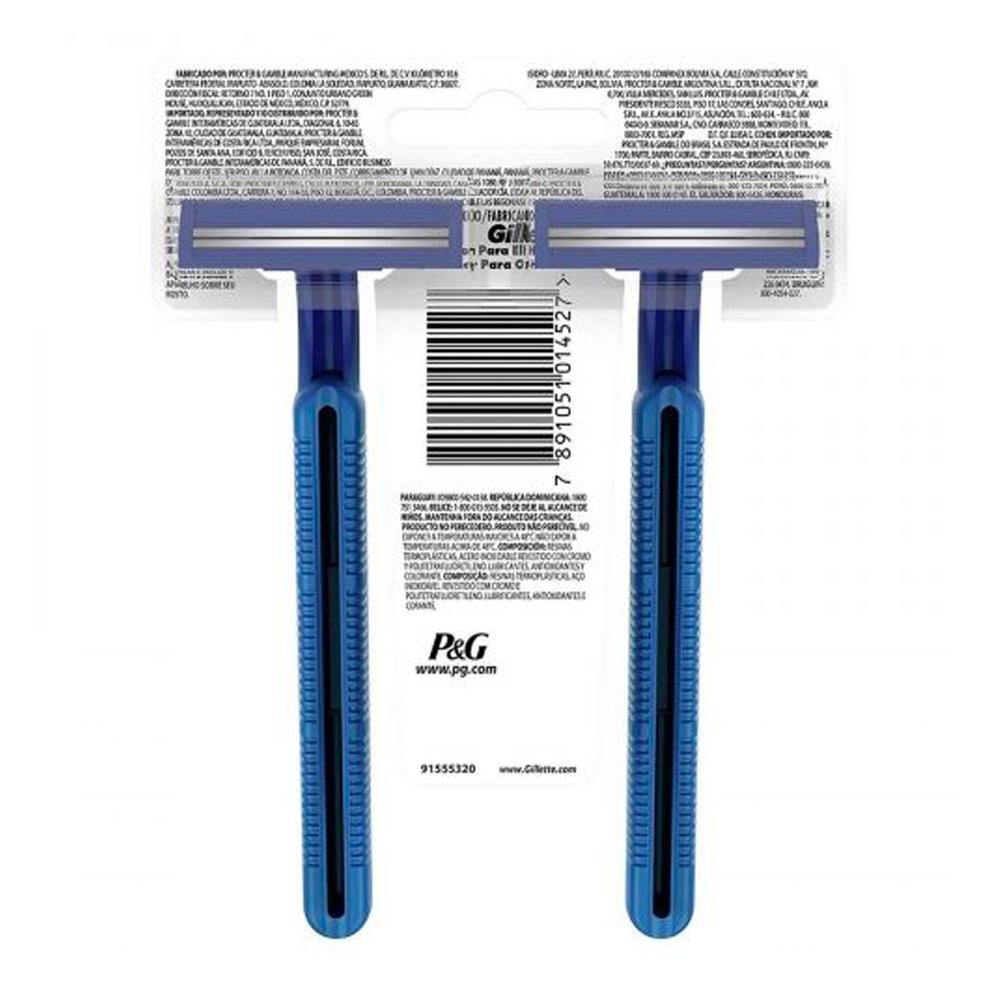Foto 3 pulgar | Rastrillo Desechable Gillette Prestobarba 2 2 Piezas