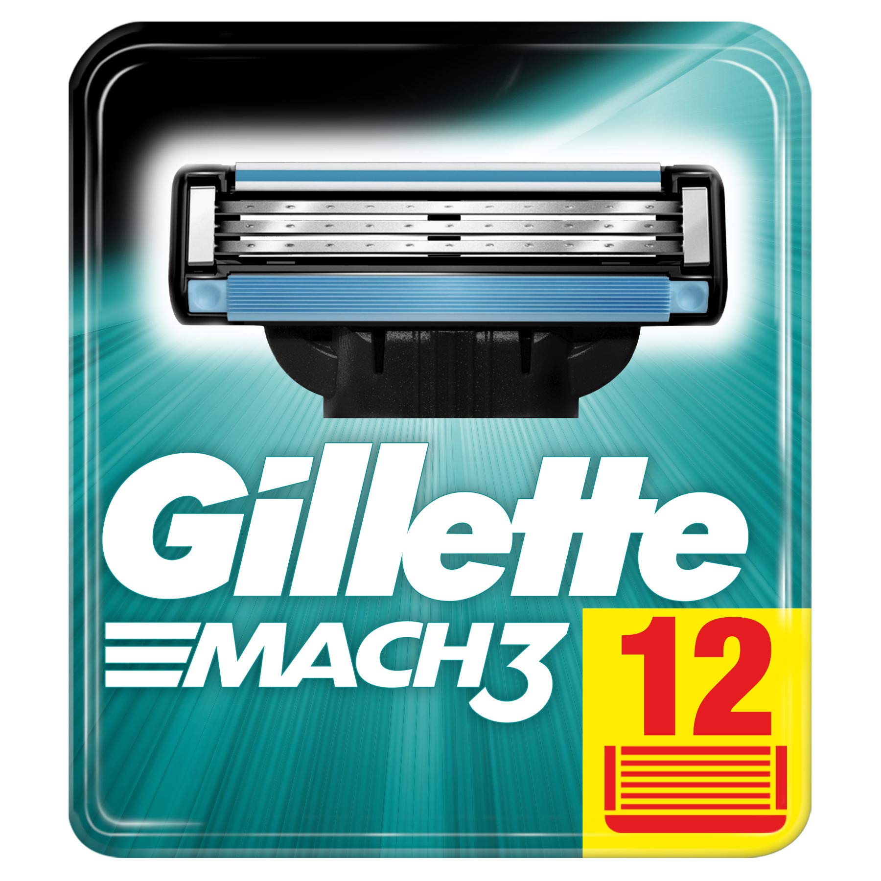 Foto 2 pulgar | Cuchillas De Afeitar Gillette Mach3 Para Hombre, 12 Piezas - Venta Internacional.