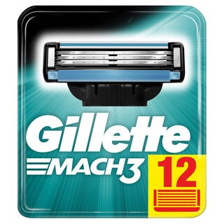Foto 1 | Cuchillas De Afeitar Gillette Mach3 Para Hombre, 12 Piezas - Venta Internacional.