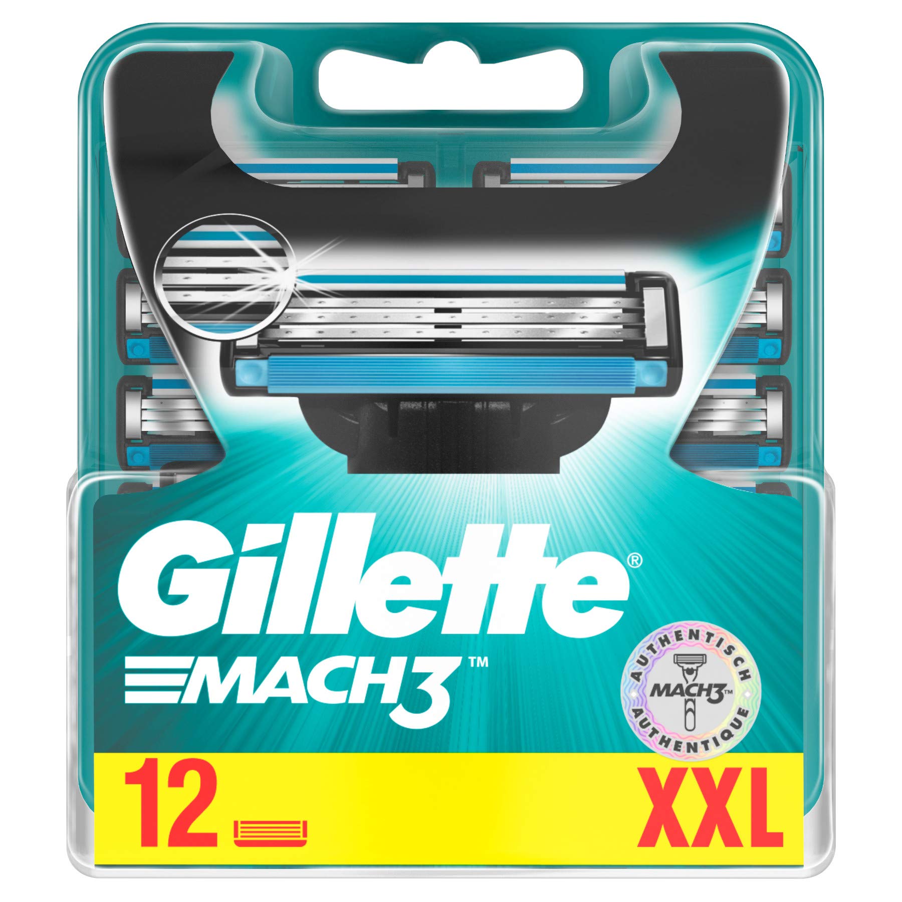 Foto 3 pulgar | Cuchillas De Afeitar Gillette Mach3 Para Hombre, 12 Piezas - Venta Internacional.