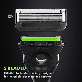 Foto 5 | Kit De Afeitado Gillette Labs Con Barra Exfoliante Para Hombres - Venta Internacional.