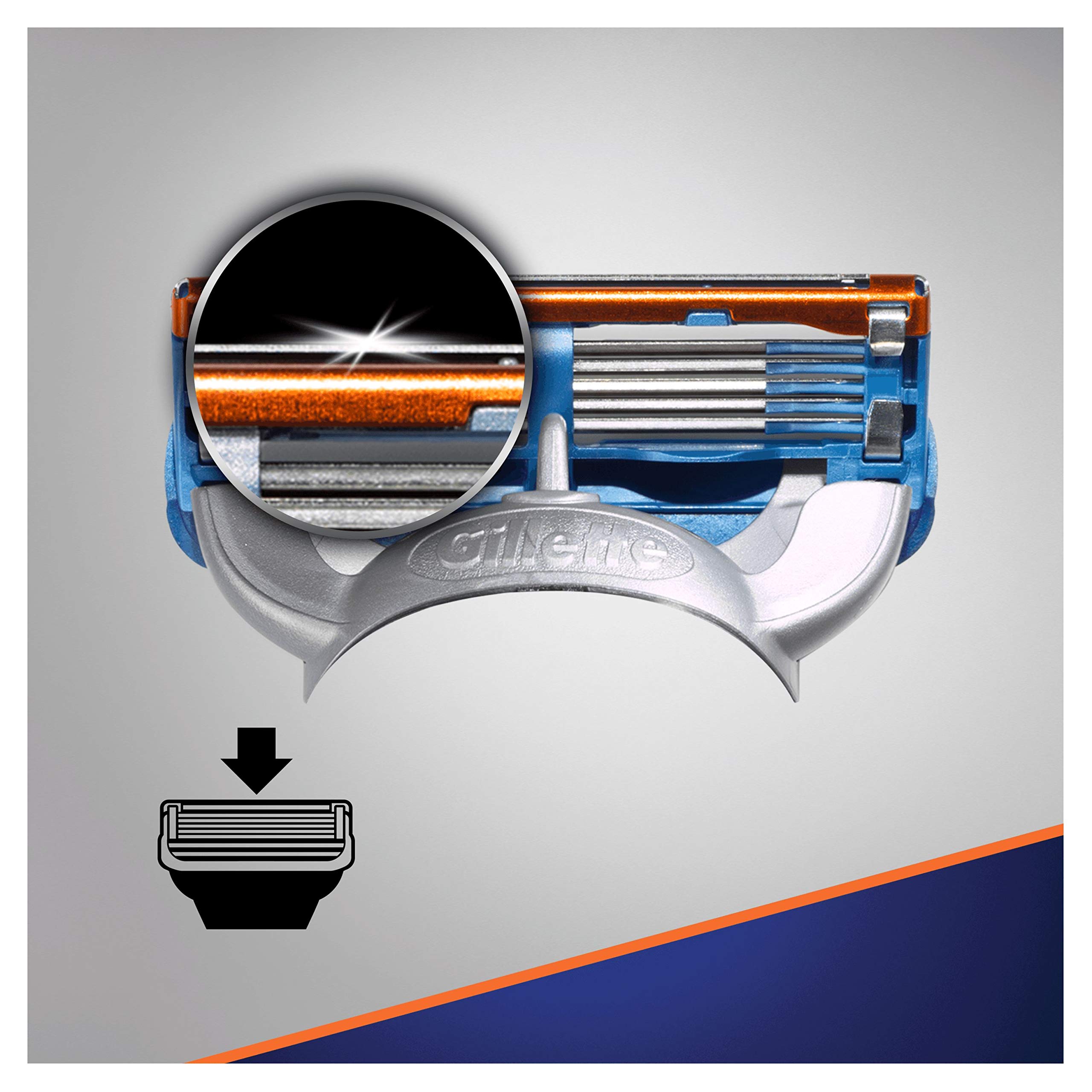 Foto 6 | Maquinilla De Afeitar Gillette Fusion5 Con 12 Cuchillas Para Hombre - Venta Internacional.