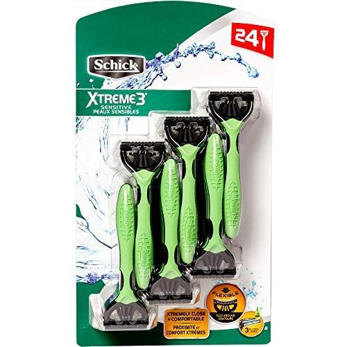 Foto 2 | Maquinilla De Afeitar Desechable Schick Xtreme 3 Sensitive, 24 Unidades - Venta Internacional.