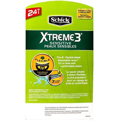 Foto 4 pulgar | Maquinilla De Afeitar Desechable Schick Xtreme 3 Sensitive, 24 Unidades - Venta Internacional.