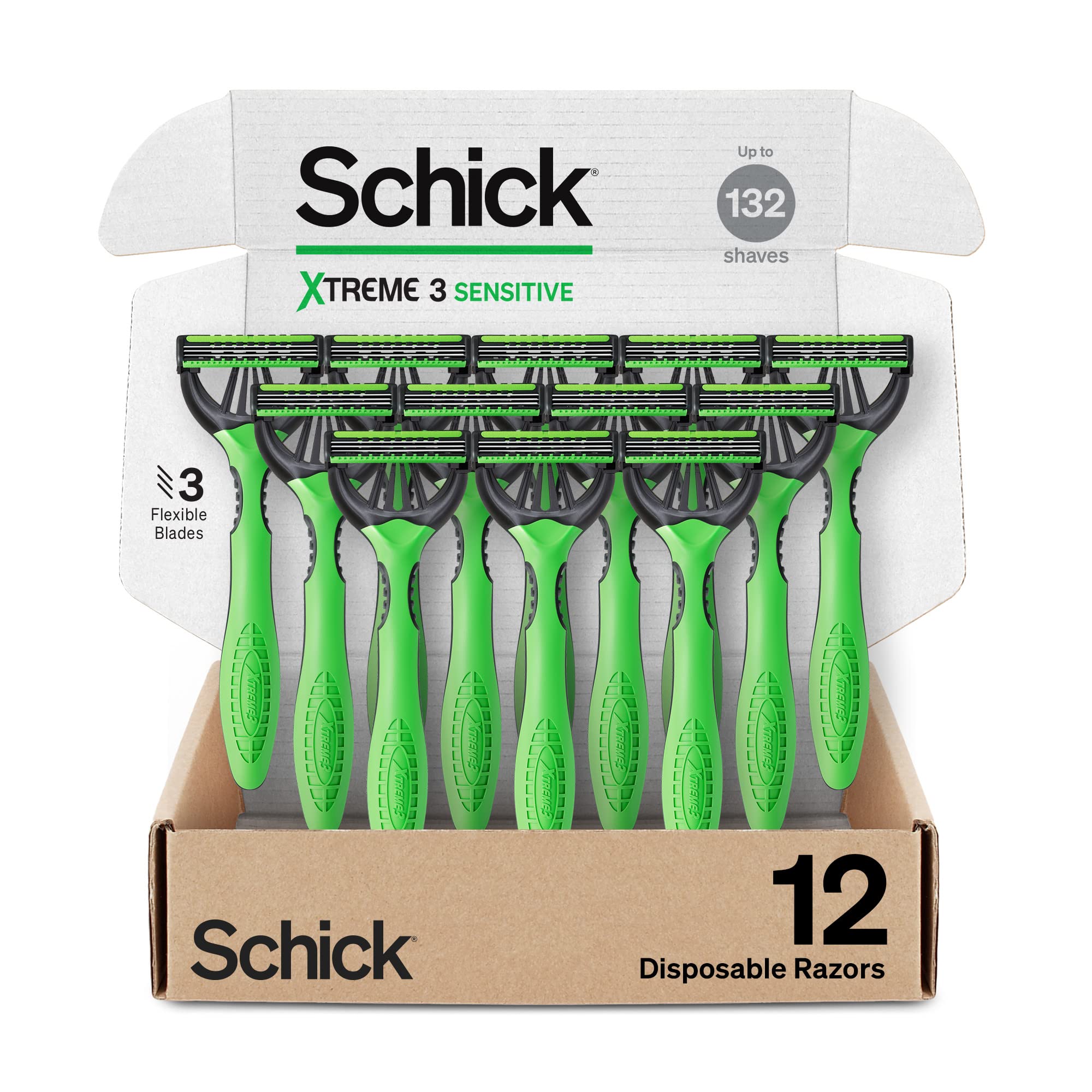 Foto 2 pulgar | Cabezal Desechable Original Razor Schick Xtreme 3, 12 Unidades - Venta Internacional.