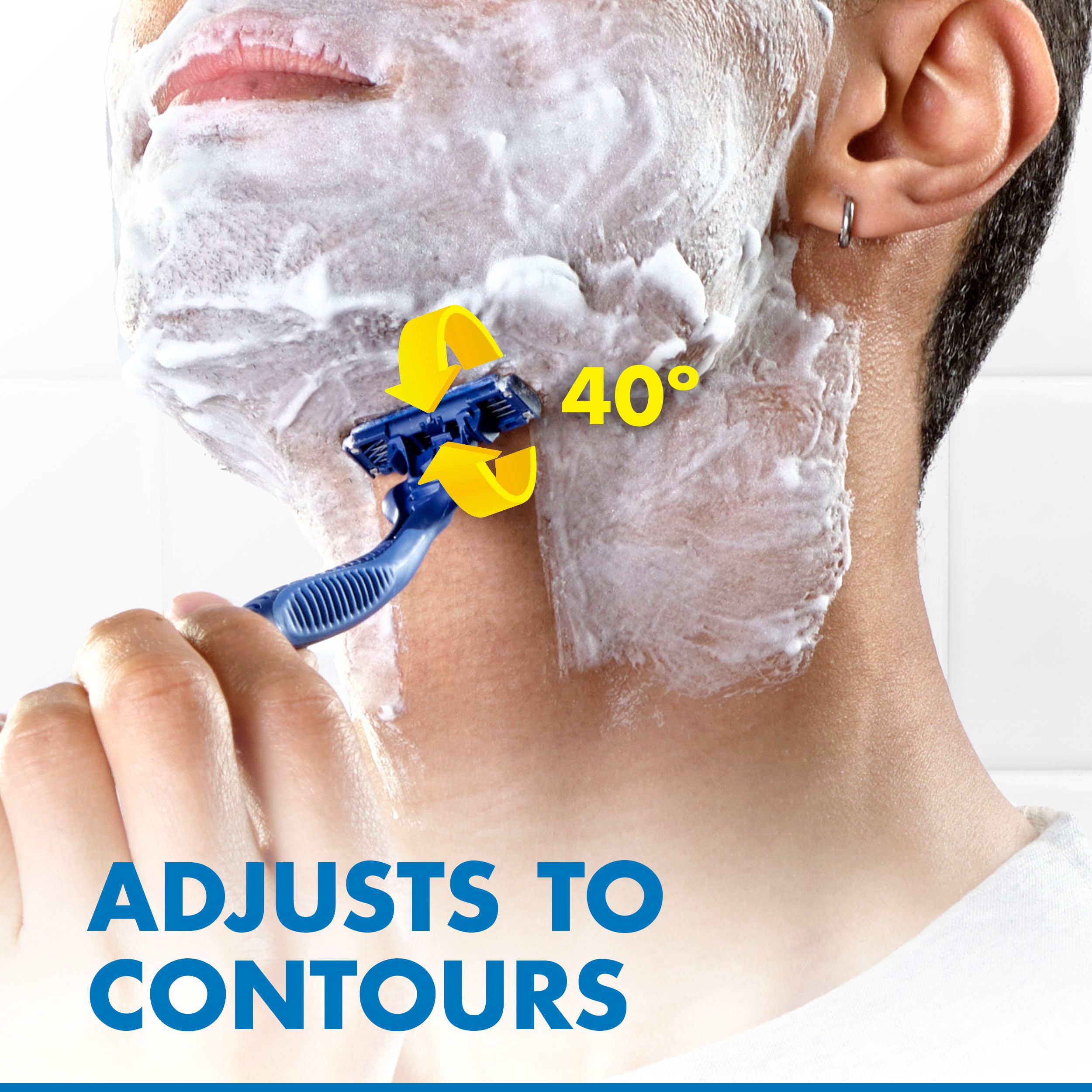 Foto 5 | Maquinillas De Afeitar Desechables Gillette Sensor3 Comfort Para Hombre X12 - Venta Internacional.