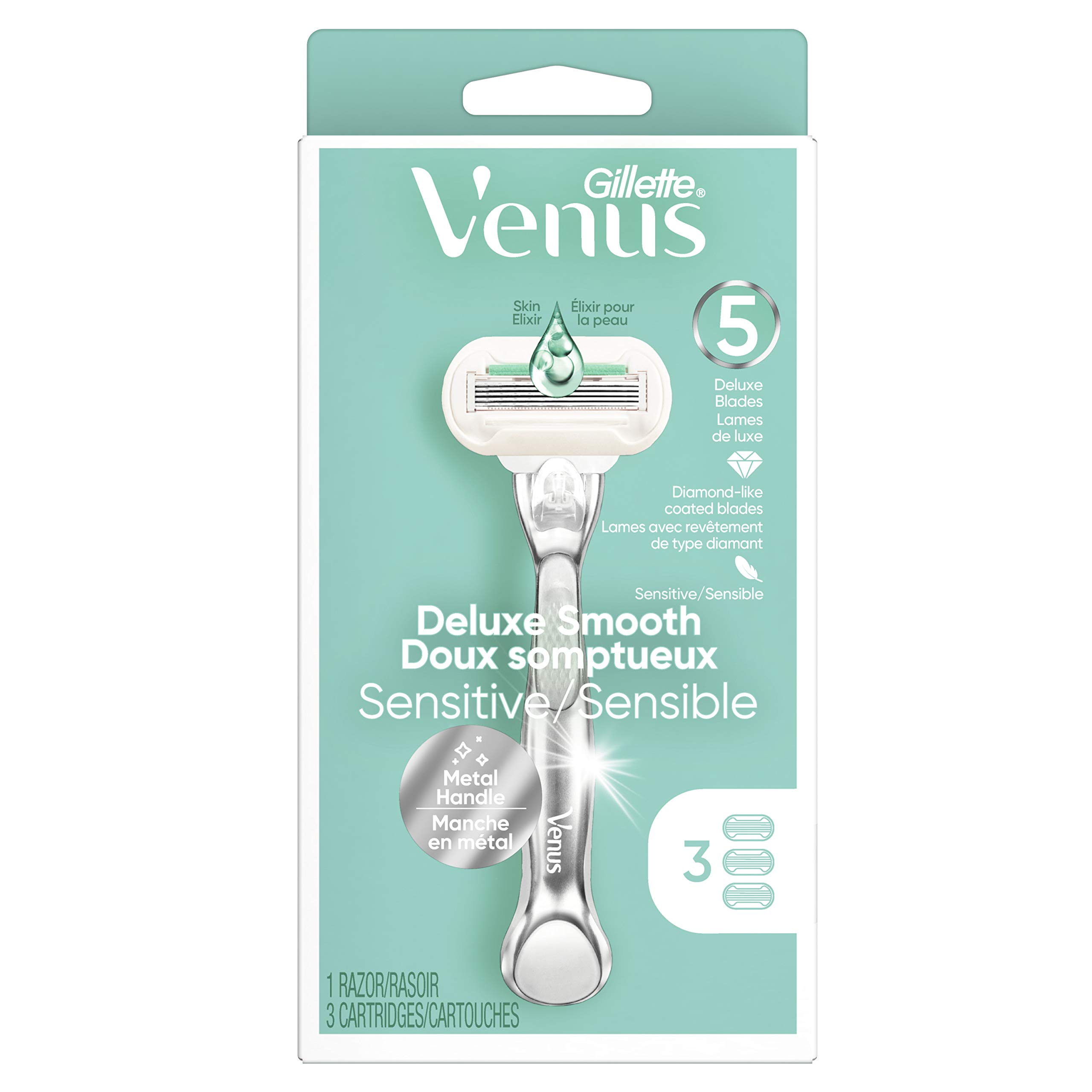 Foto 8 pulgar | 3 Recambios Para Razor Gillette Venus Deluxe Smooth Sensitive - Venta Internacional.