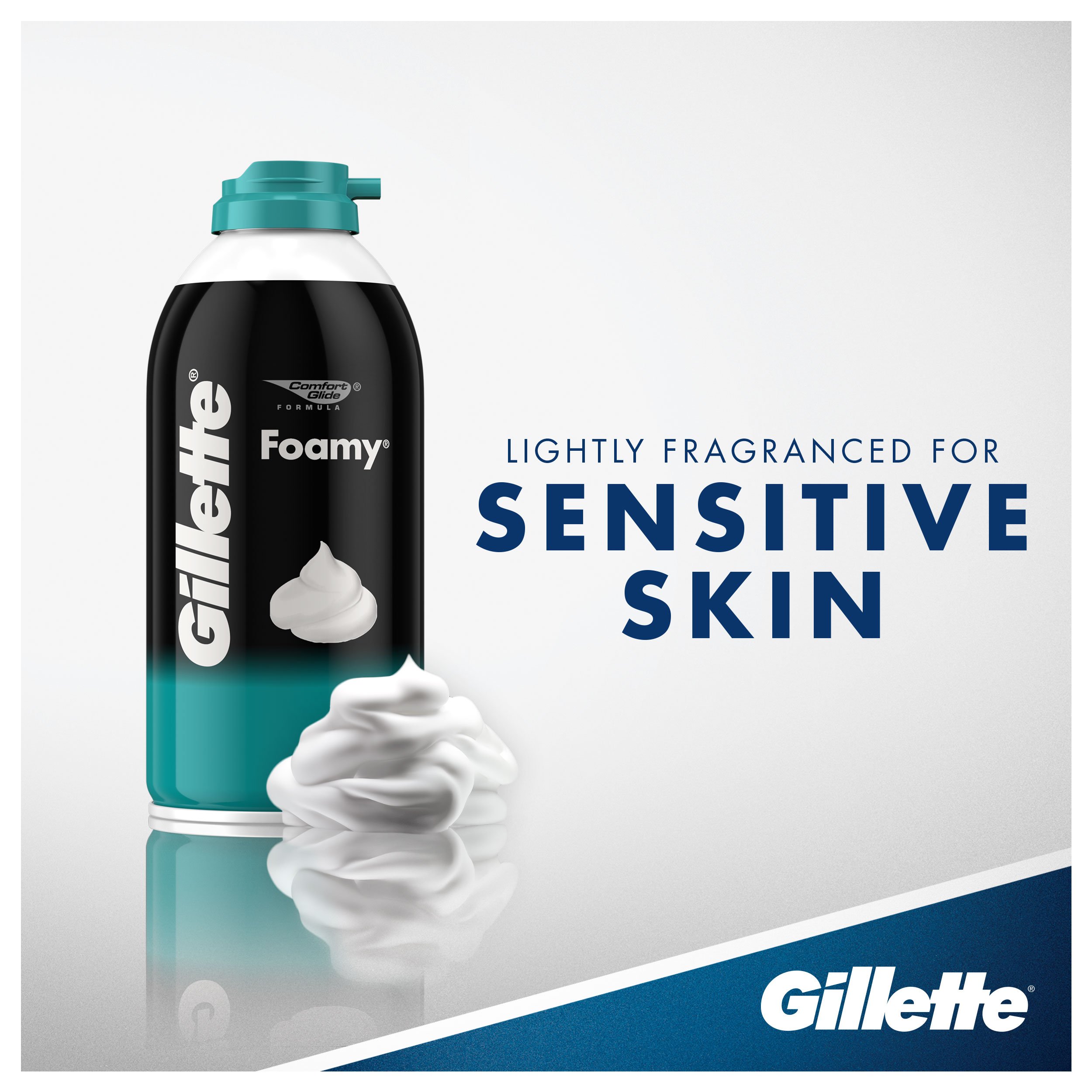 Foto 3 pulgar | Crema De Afeitar Gillette Foamy Sensitive Skin 325 Ml (paquete De 12) - Venta Internacional.