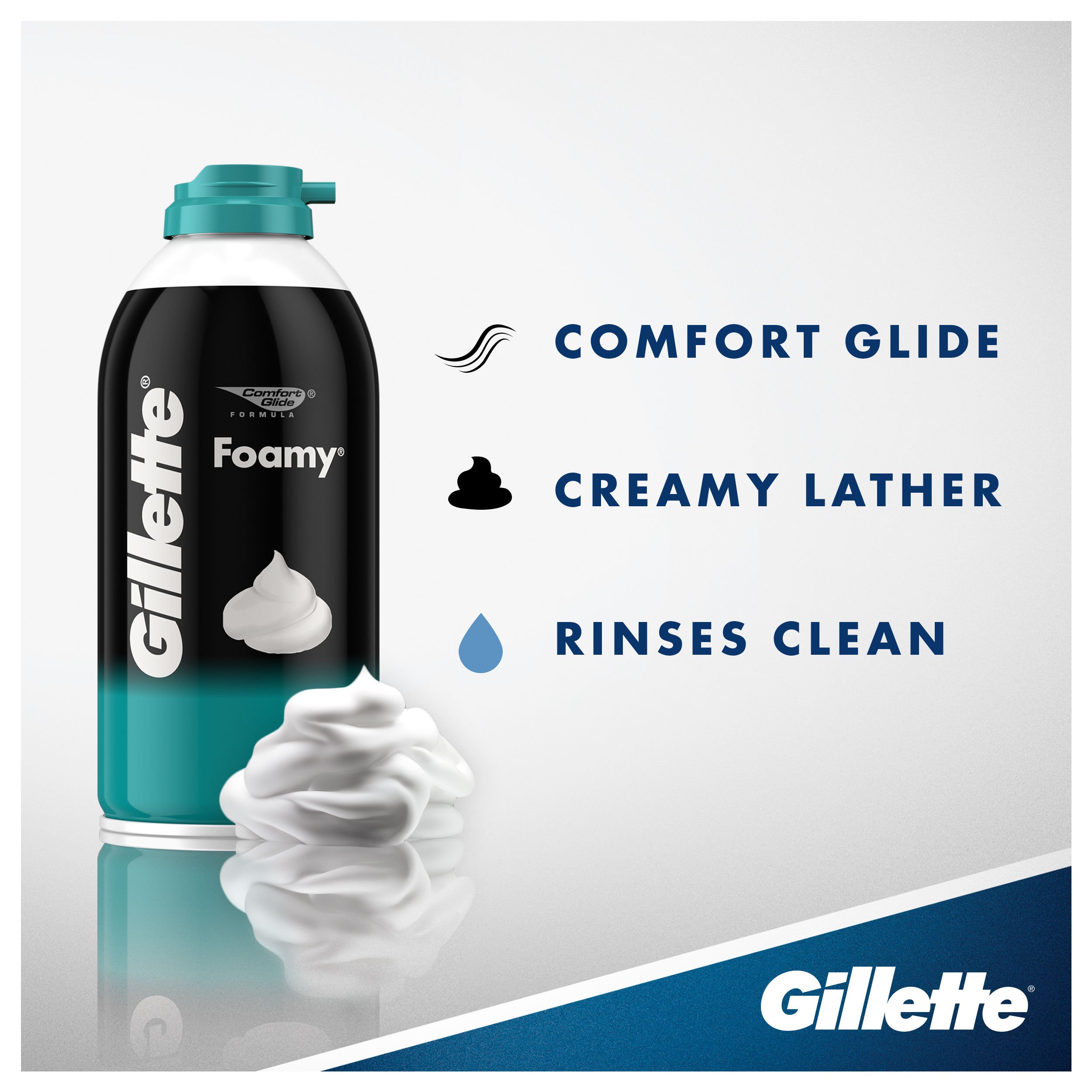 Foto 5 pulgar | Crema De Afeitar Gillette Foamy Sensitive Skin 325 Ml (paquete De 12) - Venta Internacional.