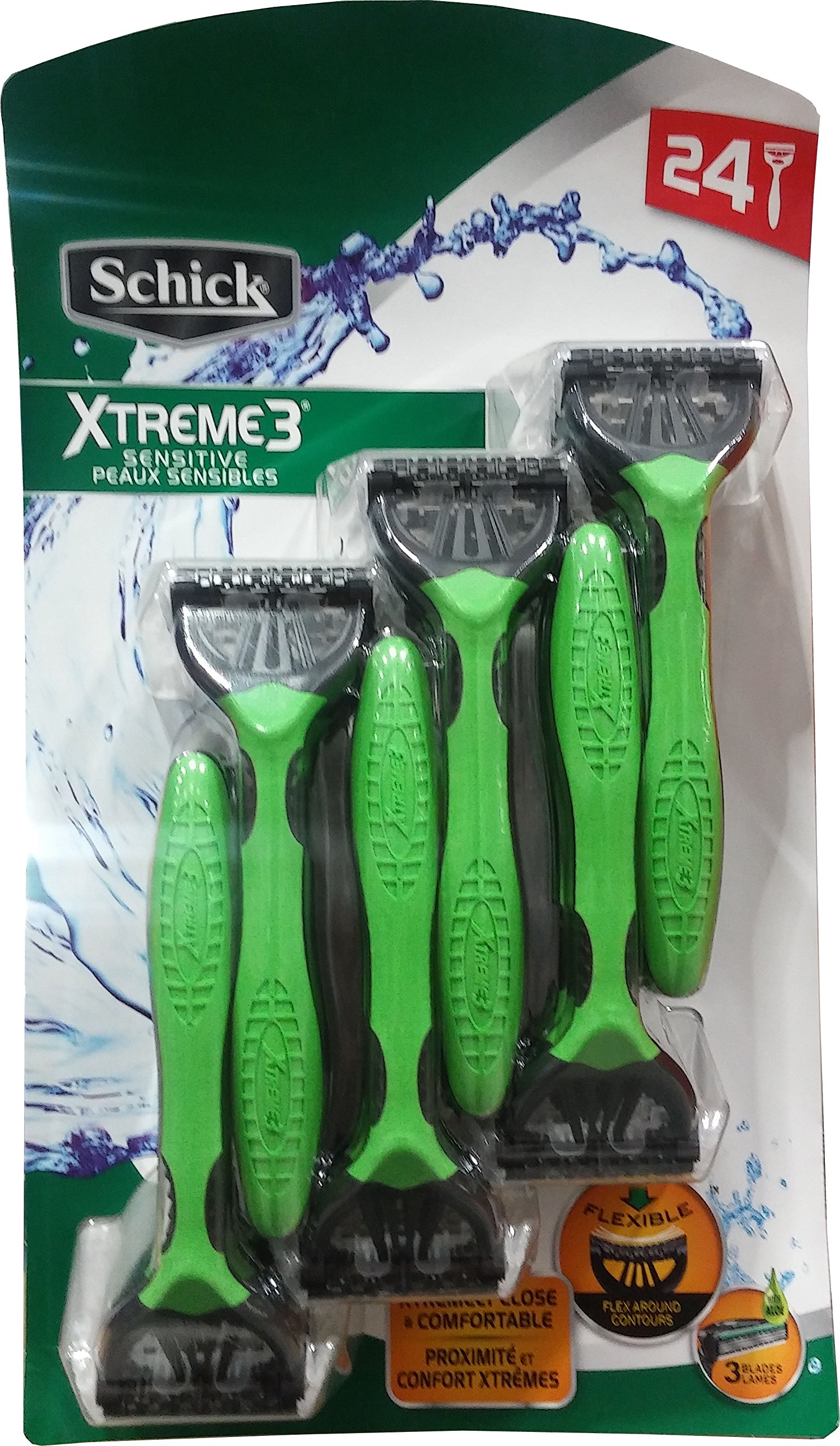 Razor Schick Xtreme 3 Blade Sensitive Con Vitamina E Y Aloe - Venta Internacional.