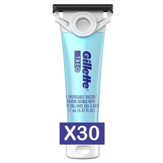 Foto 1 | Maquinilla De Afeitar Desechable Gillette Treo Con Gel De Afeitar Incorporado, Paquete De 30 - Venta Internacional.