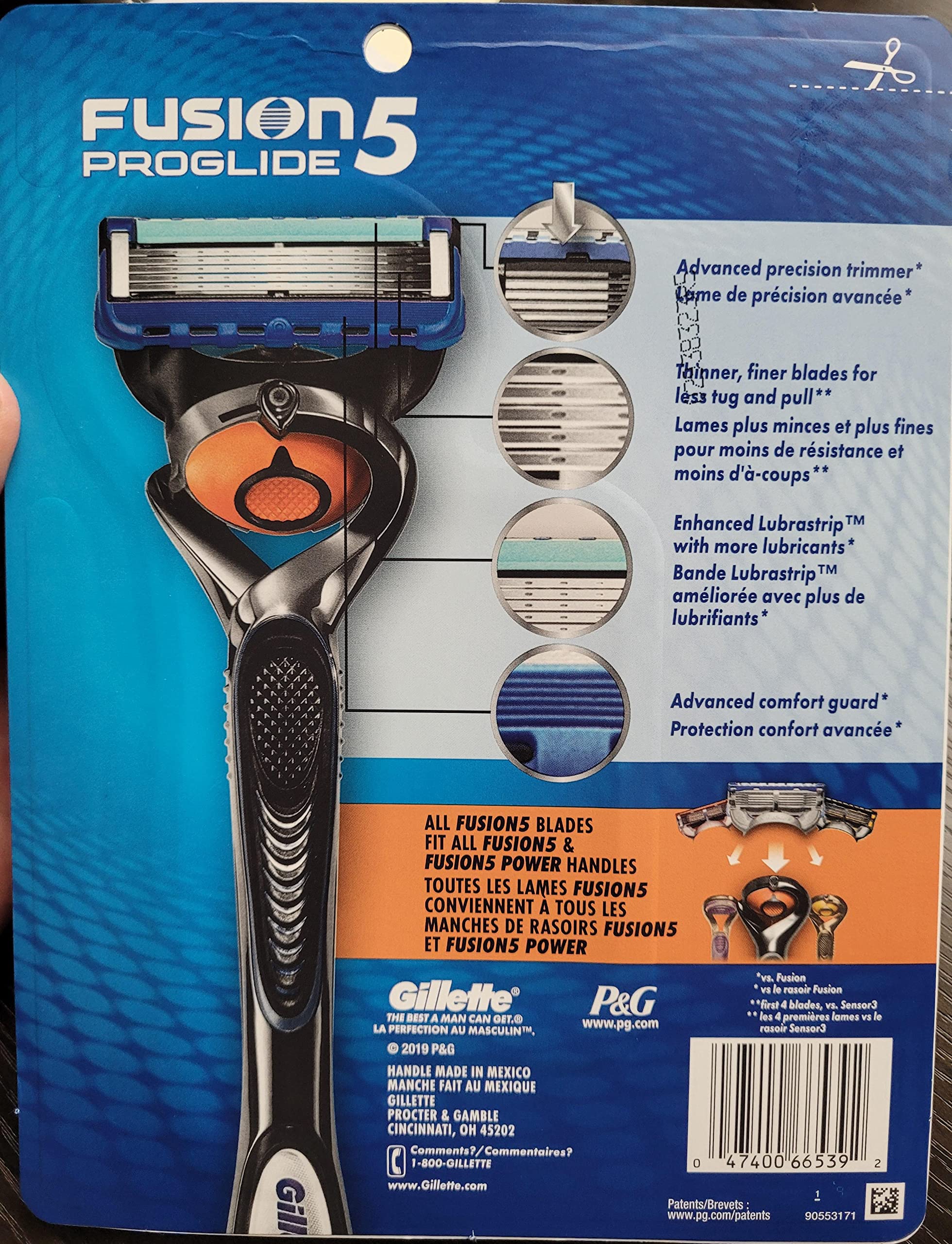 Foto 3 pulgar | Razor Gillette Fusion Proglide 5 4+1 (1) Para Hombre - Venta Internacional.