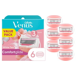 Foto 1 | Recambios Para Cuchillas De Afeitar Gillette Venus Comfortglide, 6 Unidades - Venta Internacional.