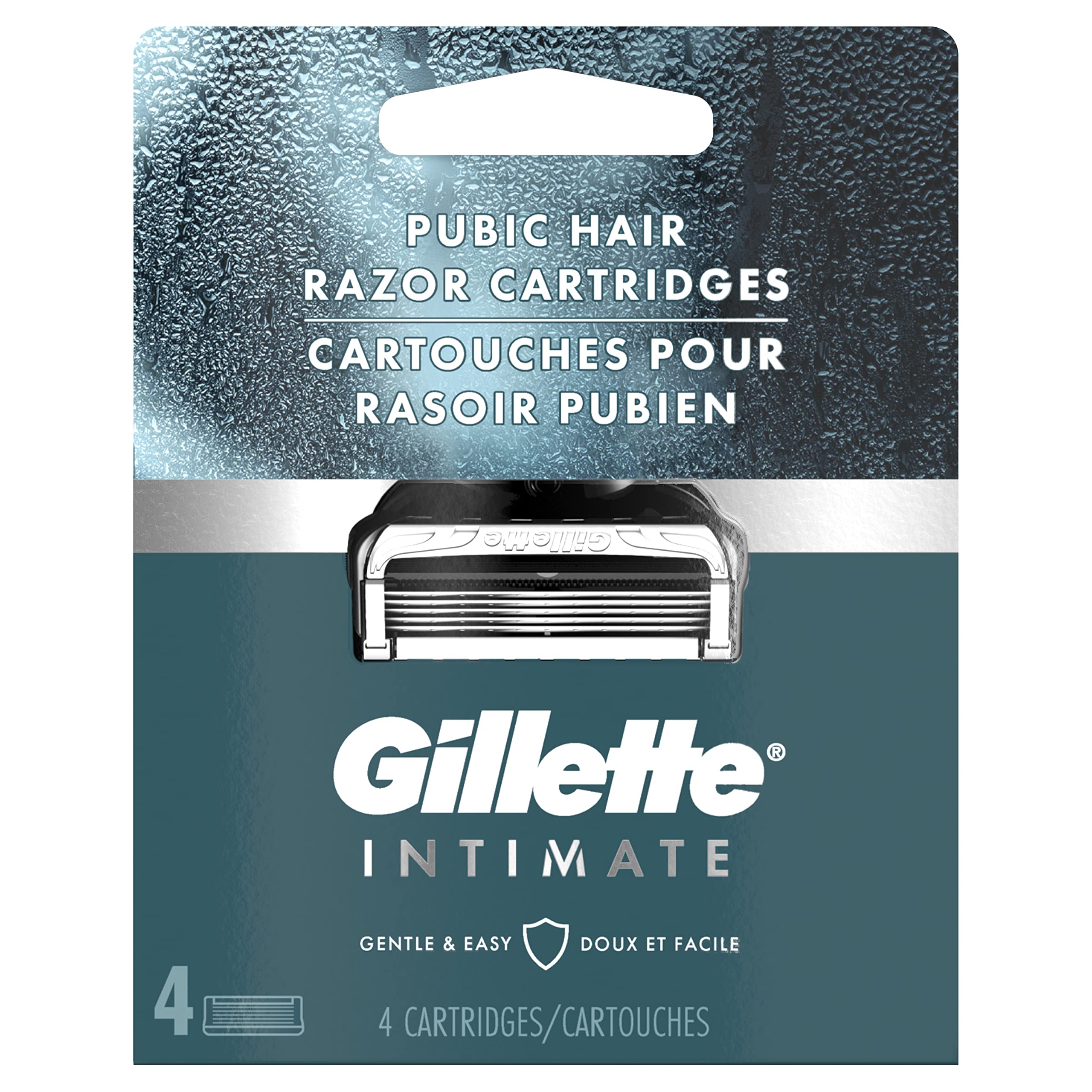 Foto 3 pulgar | Cartuchos De Afeitar Gillette Intimate Pubic Hair 4 Recambios - Venta Internacional.