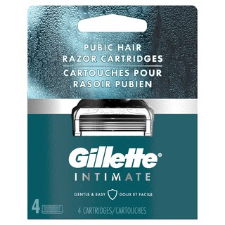 Foto 2 | Cartuchos De Afeitar Gillette Intimate Pubic Hair 4 Recambios - Venta Internacional.