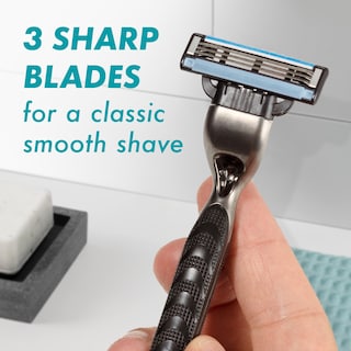 Foto 3 | Razor Gillette Mach3 Para Hombre Con 1 Mango Y 6 Recambios De Cuchillas - Venta Internacional.