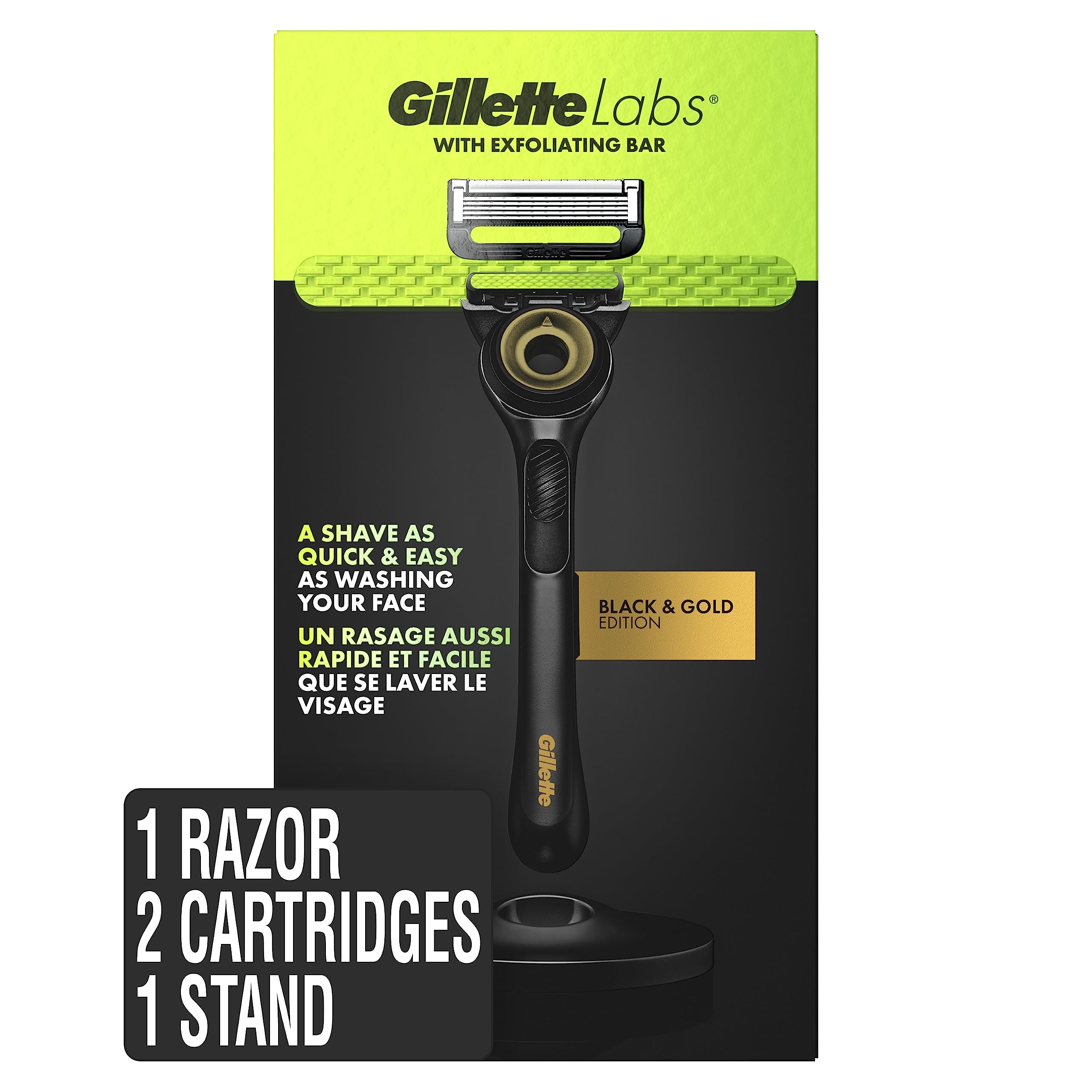 Kit De Afeitado Razor Gillette Labs Con Barra Exfoliante Para Hombres - Venta Internacional.